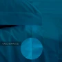 Outlet - Lenzuola di Sopra Singole - 160x290 Orlo Semplice Percalle 606Sp Blu Medio